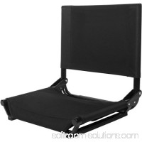 Stadium Bleacher Seats Folding Portable Stadium Bleacher Cushion Chair Durable Padded Seat With Back,Black 570768557